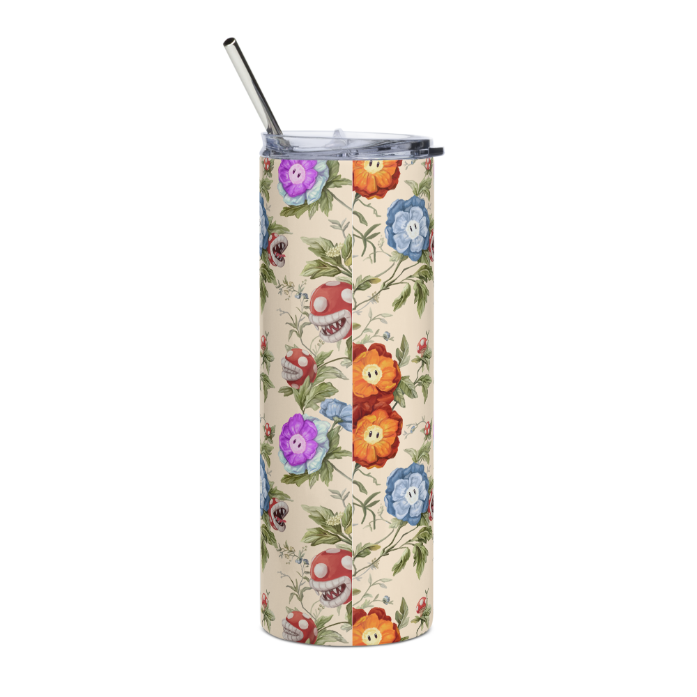 Floral Stainless Steel Tumbler