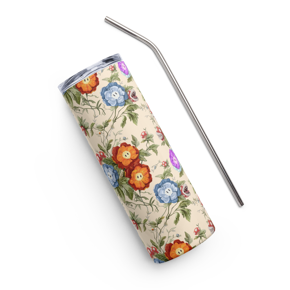 Floral Stainless Steel Tumbler