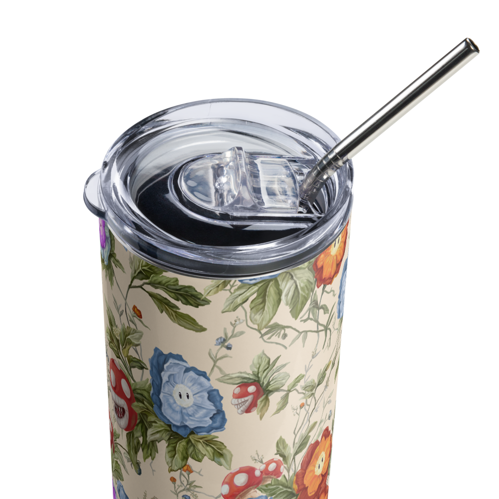 Floral Stainless Steel Tumbler