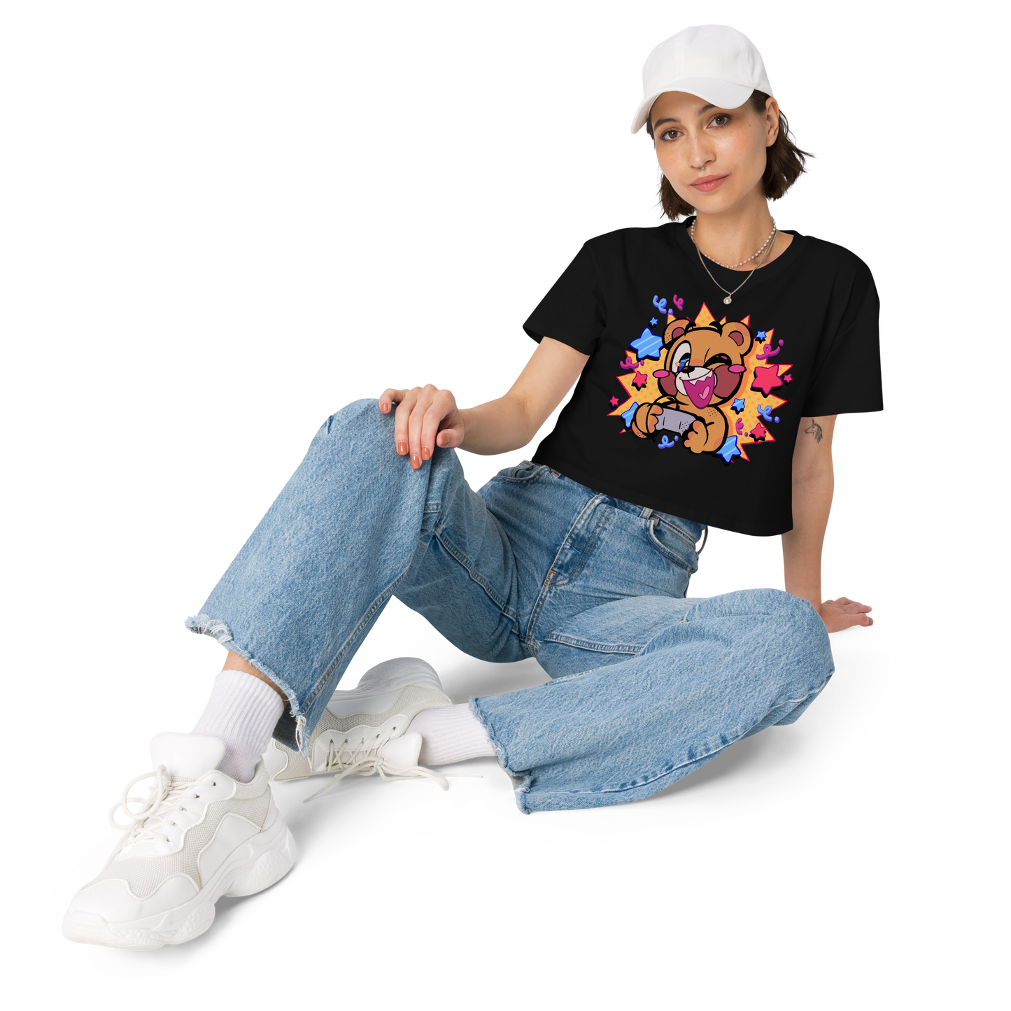 Comic Pop Gamer Women’s Crop Top