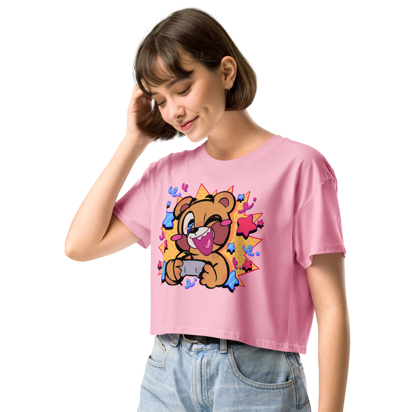 Comic Pop Gamer Women’s Crop Top