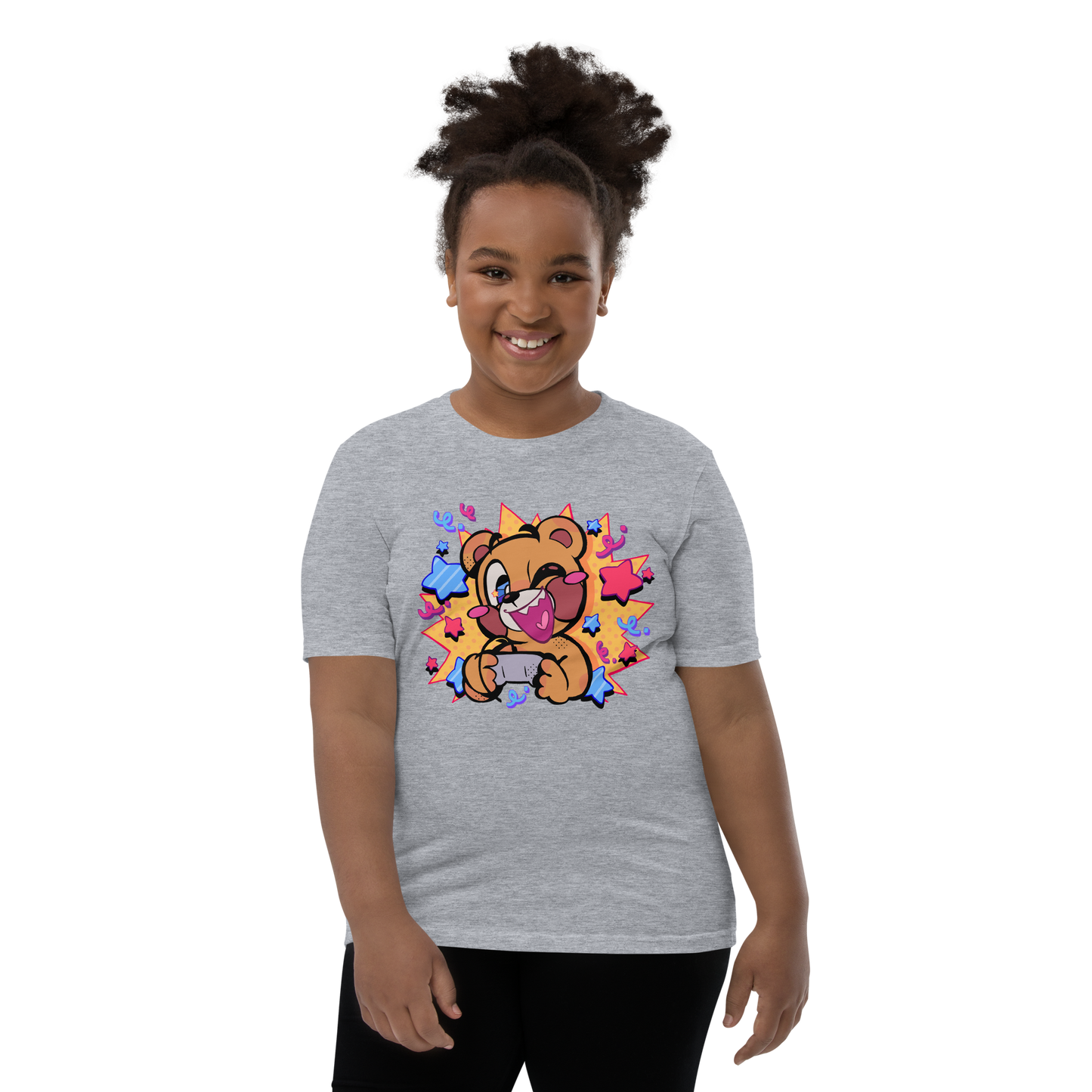 Comic Pop Gamer Jugend-T-Shirt