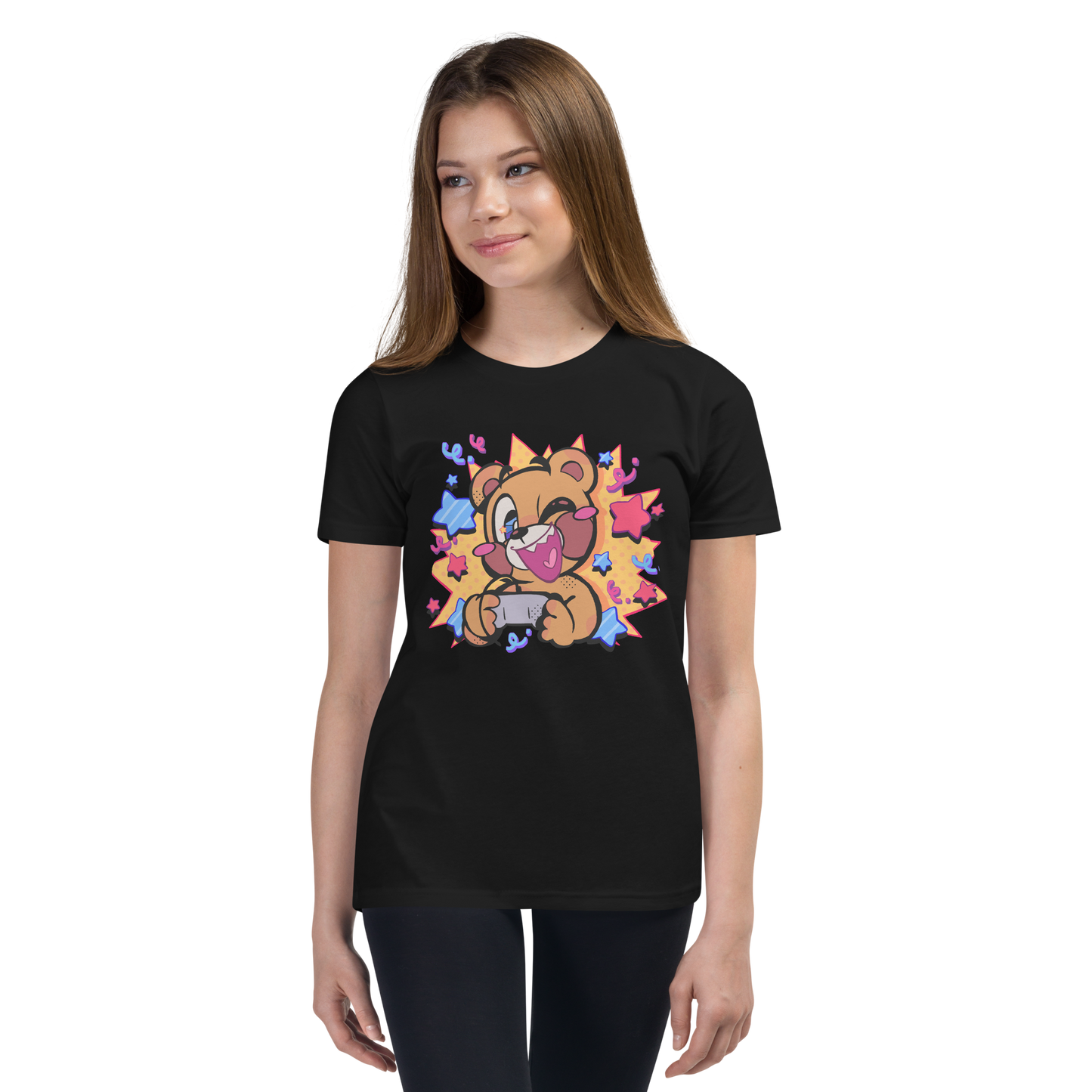 Comic Pop Gamer Jugend-T-Shirt