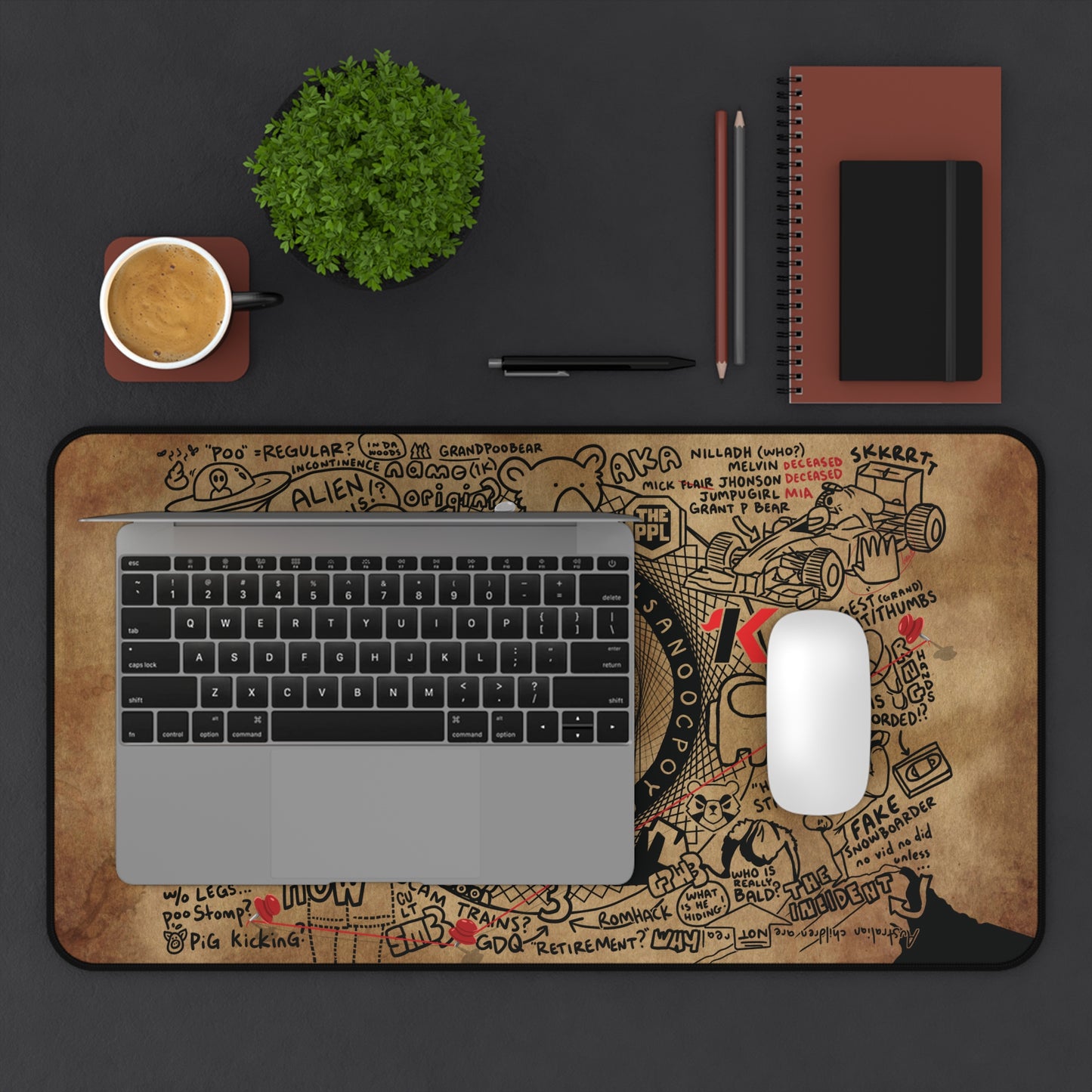 PooLuminati Desk Mat
