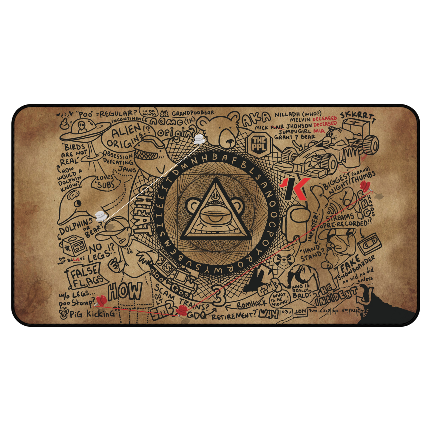 PooLuminati Desk Mat