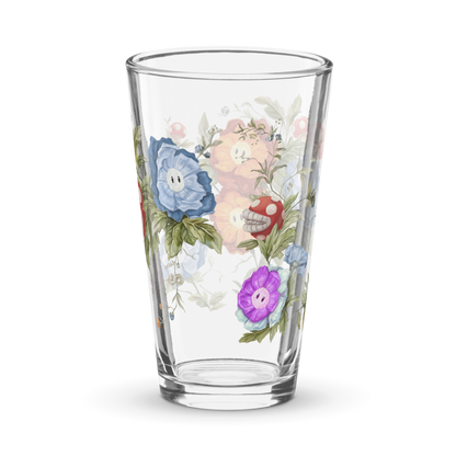 Floral Pint Glass