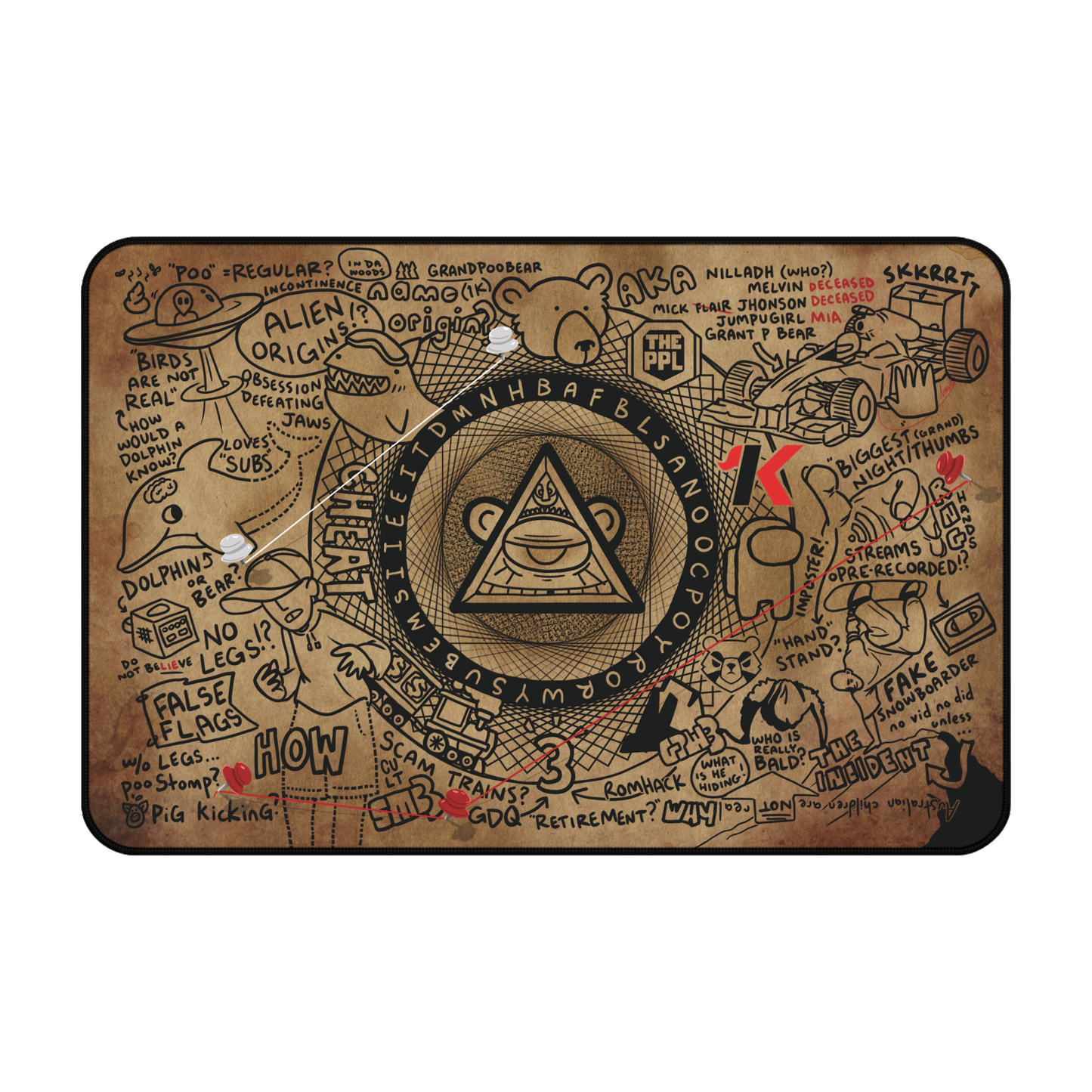 PooLuminati Desk Mat